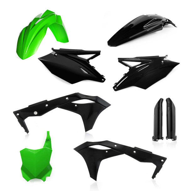 Acerbis Full Plastic Kit Kaw Green/Black 2685821089