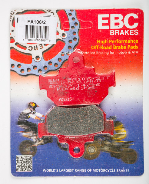 EBC Brake Pads Fa106/2 Organic Fa106/2