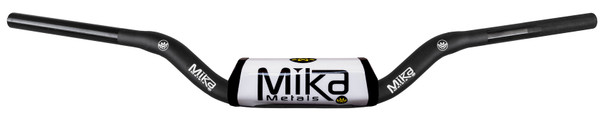 Mika Metals Handlebar Raw Series 1-1/8" Cr High Bend Wht Mk-Ra-Ch-White