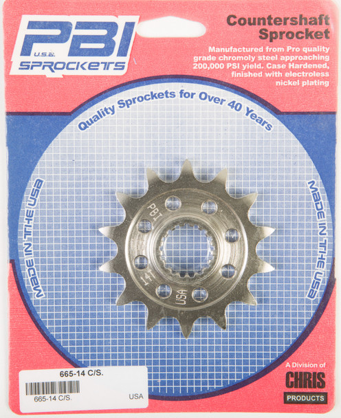 Pbi Front Cs Sprocket Steel 14T-520 Suz 665-14