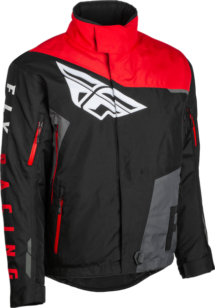 Fly Racing Youth Snx Pro Jacket Black/Grey/Red Yxs 470-4117Yxs