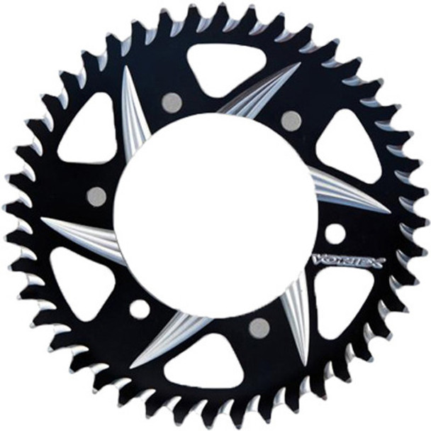 Vortex Rear Cat5 Sprocket Aluminum 49T-520 Blk Yam 840Azk-49