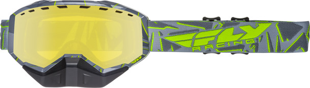 Fly Racing Focus Snow Goggle Grey/Hi-Vis W/Yellow Lens Flb-001