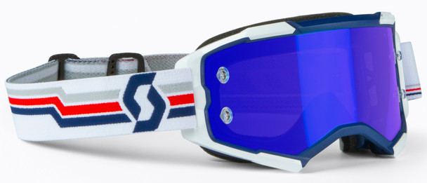 Scott Fury Goggle Blue/White Electric Blue Chrome Works 272828-1006278