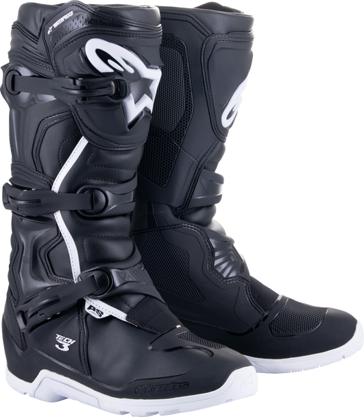 Alpinestars Tech 3 Enduro Wtrprf Boots Black/White Sz 14 2013324-12-14