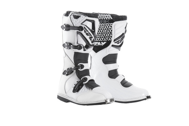 Fly Racing Maverik Mx Boots White/Black Sz 09 364-56409