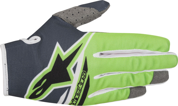 Alpinestars Radar Flight Gloves Anthracite/Green Sm 3561818-1460-S