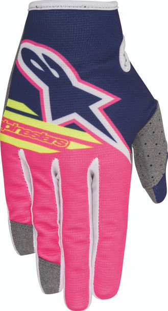 Alpinestars Radar Flight Gloves Blue/Pink/White 2Xs 3541818-7032-Xxs