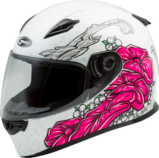 Gmax Ff-49S Full-Face Yarrow Snow Helmet White/Pink Xl G2494407