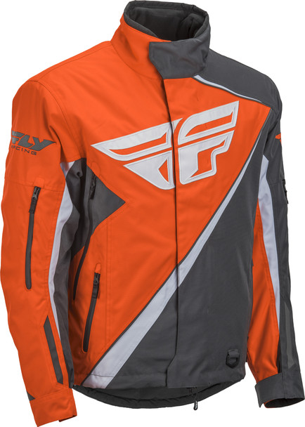 Fly Racing Snx Pro Jacket Orange/Grey Md 470-4088M