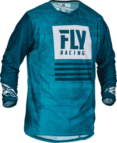 Fly Racing Kinetic Mesh Noiz Jersey Blue/Navy Yx 373-311Yx