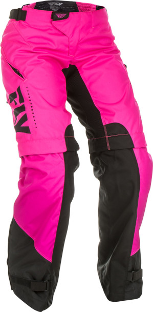 Fly Racing Women'S Over Boot Pants Neon Pink/Black Sz 11/12 372-65809