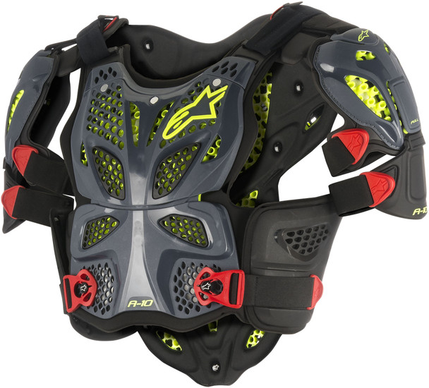 Alpinestars A-10 Full Chest Protector Anthracite/Red Xl/2X 6700517-1431-Xl/2Xl