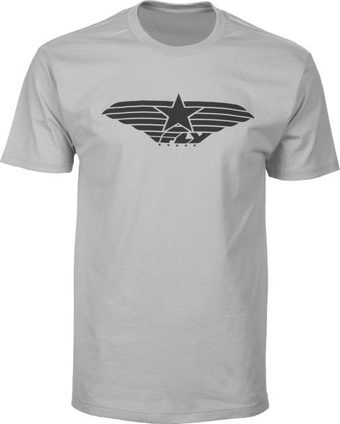 Fly Racing Fly Standard Issue Tee Silver Md #5817 352-0362~3
