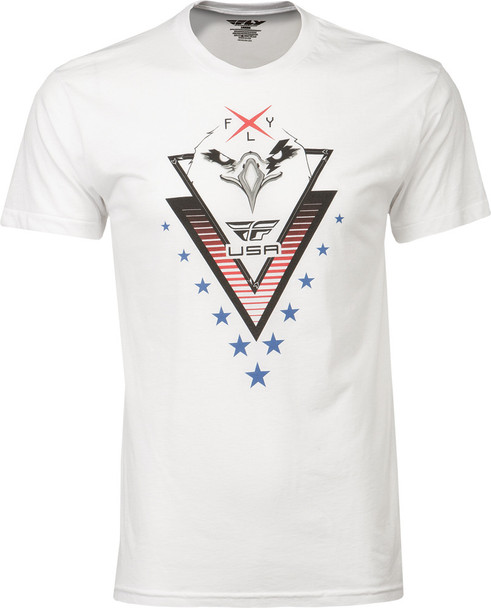 Fly Racing Freedom Tee White M 352-0644M