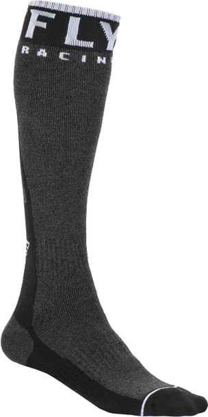 Fly Racing Fly Mx Pro Socks Thick Black/Dark Grey Sm/Md Spx009492-C1