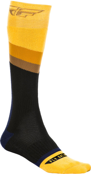 Fly Racing Fly Mx Socks Thick Yellow/Dark Grey/Black Lg/Xl Spx009496-C2