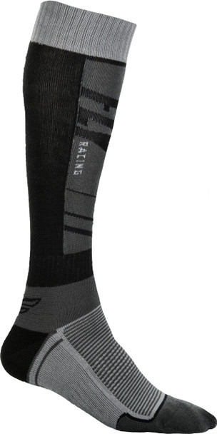 Fly Racing Fly Mx Socks Thin Dark Grey/Black Lg/Xl Spx009497-B2