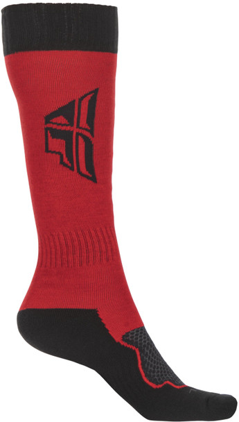 Fly Racing Mx Sock Thick Red/Black Sm/Md 350-0515S