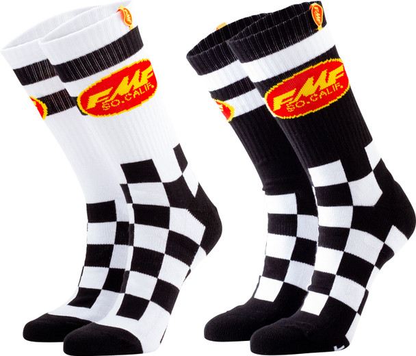 FMF Apparel Checker Socks 2Pk Assorted Ho20194902