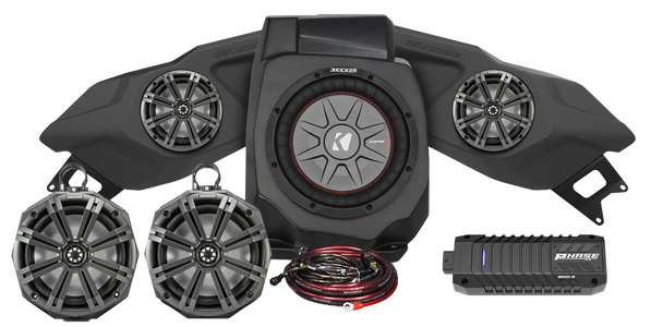 Ssv Works 5 Speaker Plug And Play Kit W/ 8" Cage Pods Kicker Ride Co 220-Rz5-Q5Xkrc