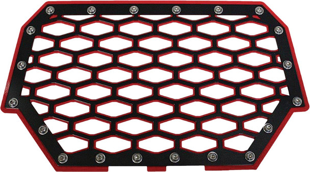 Modquad 2-Panel Front Grill (Black/Red) Rzr-Fg2-Rd