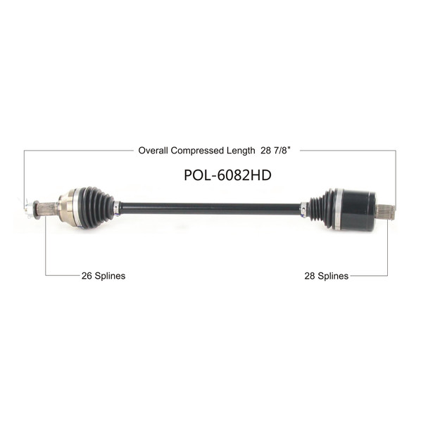 Open Trail Hd 2.0 Axle Rear Pol Pol-6082Hd