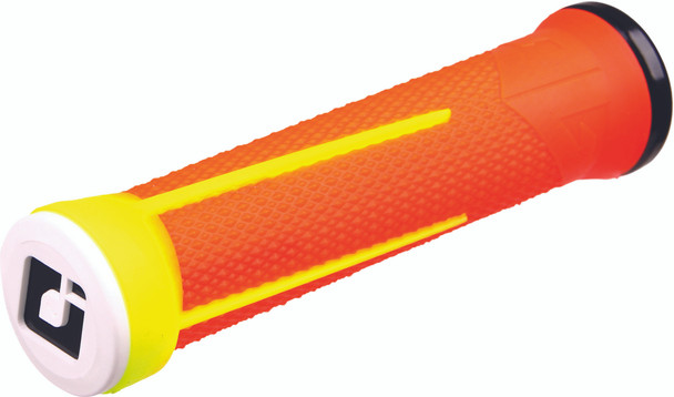 Odi Ag1 Lock-On Grips (Orange/Yellow) D35A1O-S