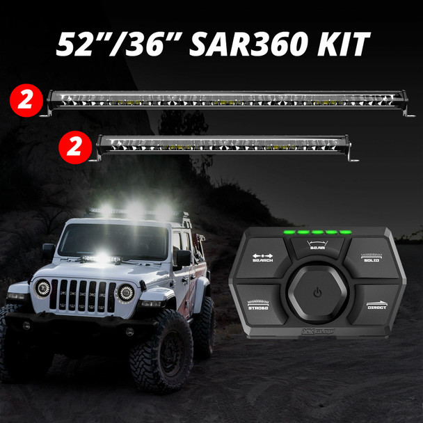 Xk Glow 52/36  Sar360 Light Bar Emergency Sar Light Kit Xk-Sar360-3322