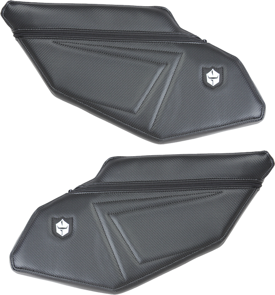 Pro Armor Stock Rear Door Knee Pads With Storage Black Stitching P P1910Y331Bl