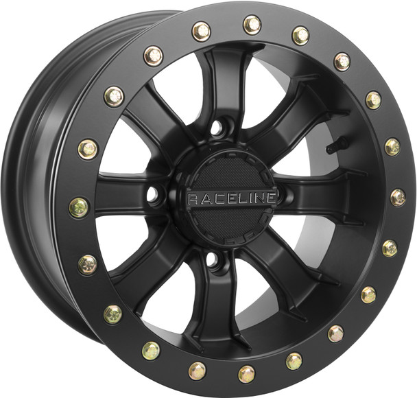 Raceline Mamba Blackout 4X115 Beadlock 14X8 4+4 A71B-48015-44