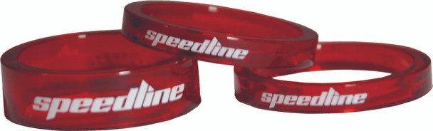 Speedline Ploy Carbonite Headset Spacer Clear Red Sl-118-Pcr