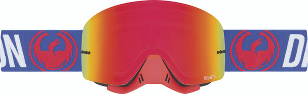 Dragon Nfx Goggle Flash Blue W/Red Ion Lens 228686429682