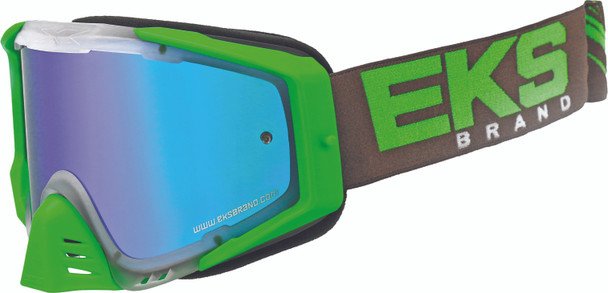 EKS Brand Outrigger Goggle Clear/Flo Green/Smoke 067-50125