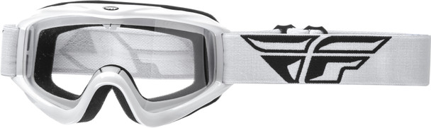 Fly Racing 2018 Focus Goggle White W/Clear Lens 37-4004