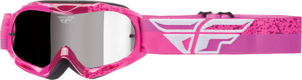 Fly Racing 2018 Zone Composite Yth Goggle Grey/Pink W/Chrome Lens 37-4052