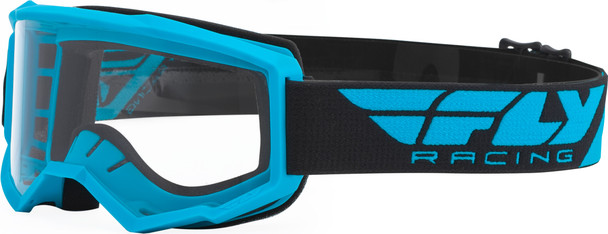 Fly Racing Focus Goggle Electric Blue W/Clear Lens Fla-050