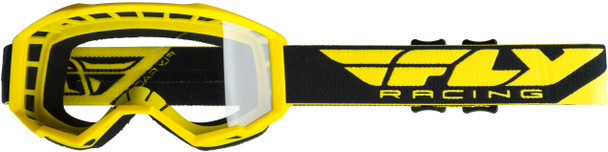 Fly Racing Focus Youth Goggle Yellow W/Clear Lens Flc-010