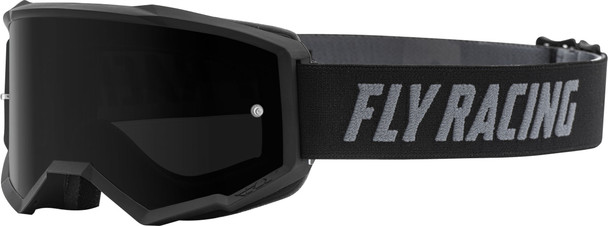 Fly Racing Zone Goggle Black W/Dark Smoke Lens W/Post Fla-054