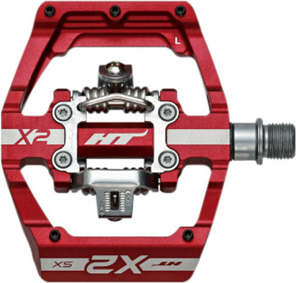 Ht Components Xs-Sx Bmx Pedals Red 85X94X14Mm Cleat Included 102001X2Sx123101