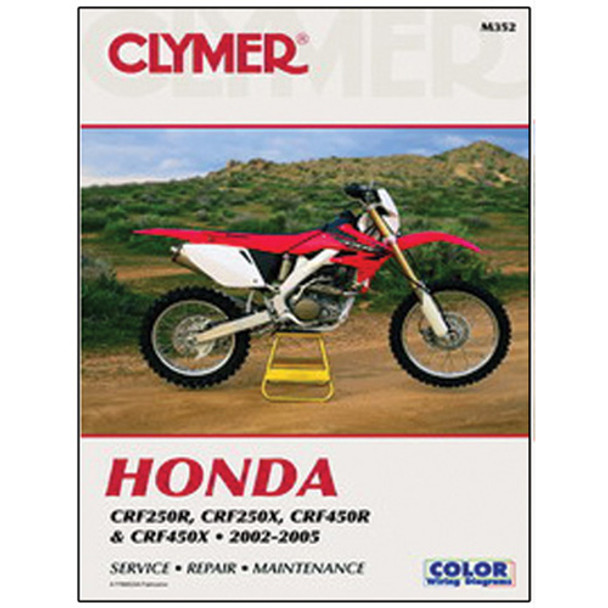 Clymer Manuals Service Manual - (05) Crf250R/Crf250X/Crf450X Crf450R (02-05) Cm352