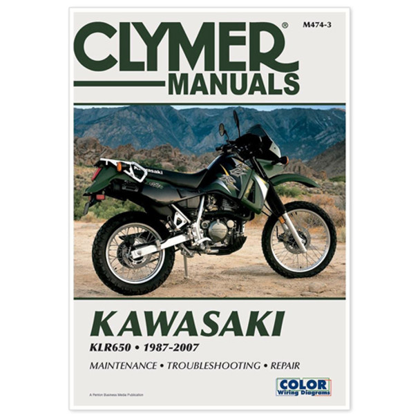 Clymer Manuals Service Manual Kawaski Klr650 1987-2007 Cm4743