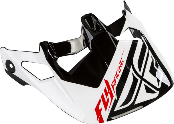 Fly Racing Werx Ultra Helmet Visor White/Black/Red 73-92803