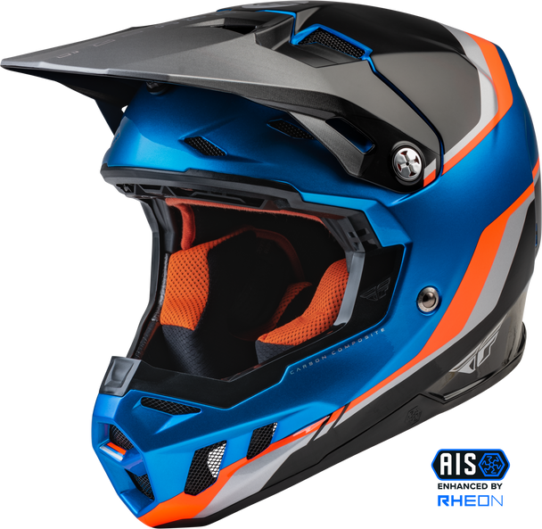 Fly Racing Formula Cc Driver Helmet Blue/Orange/Black Xl 73-4312X