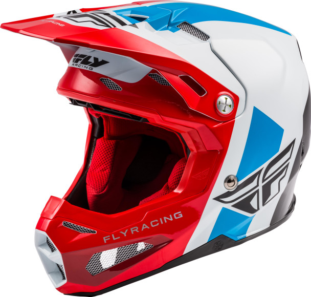 Fly Racing Formula Origin Helmet Red/White/Blue Yl 73-4402-3