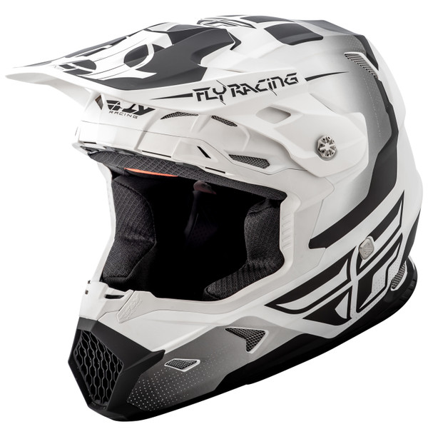 Fly Racing Toxin Original Helmet Matte White/Black Sm 73-8510S