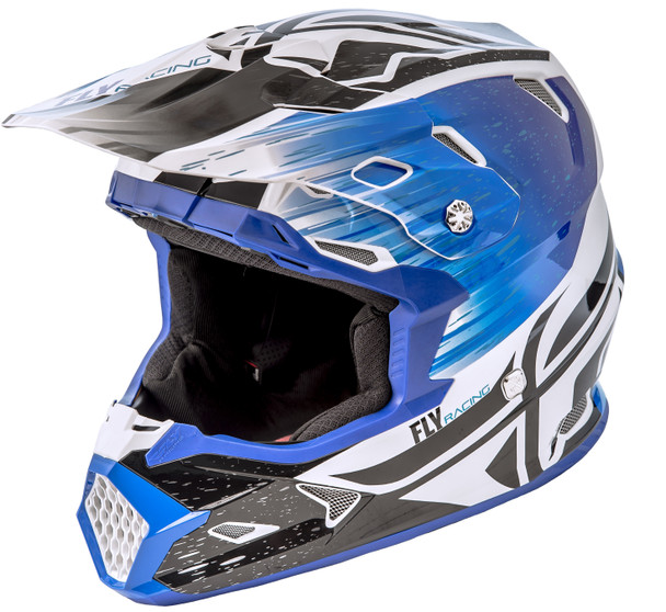 Fly Racing Toxin Resin Helmet Black/Blue Ys 73-8523-1-Ys