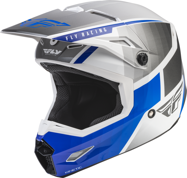 Fly Racing Youth Kinetic Drift Helmet Blue/Charcoal/White Yl 73-8641Yl