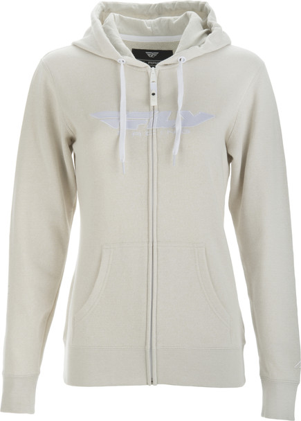 Fly Racing Fly Women'S Corporate Zip Up Hoodie Ivory Lg 358-5094L