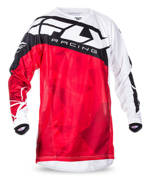 Fly Racing Kinetic Crux Jersey Red/White S 370-522S